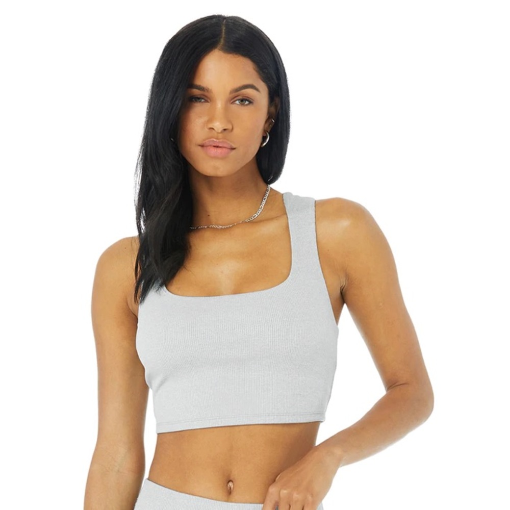 Alosoft Ribbed Chic Bra Tank